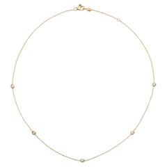 Roberto Coin, Collana Station in oro giallo 18K e diamanti