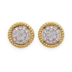 Boucles d'oreilles « Barrocca Twist Rope » en or jaune 18 carats de Roberto Coin
