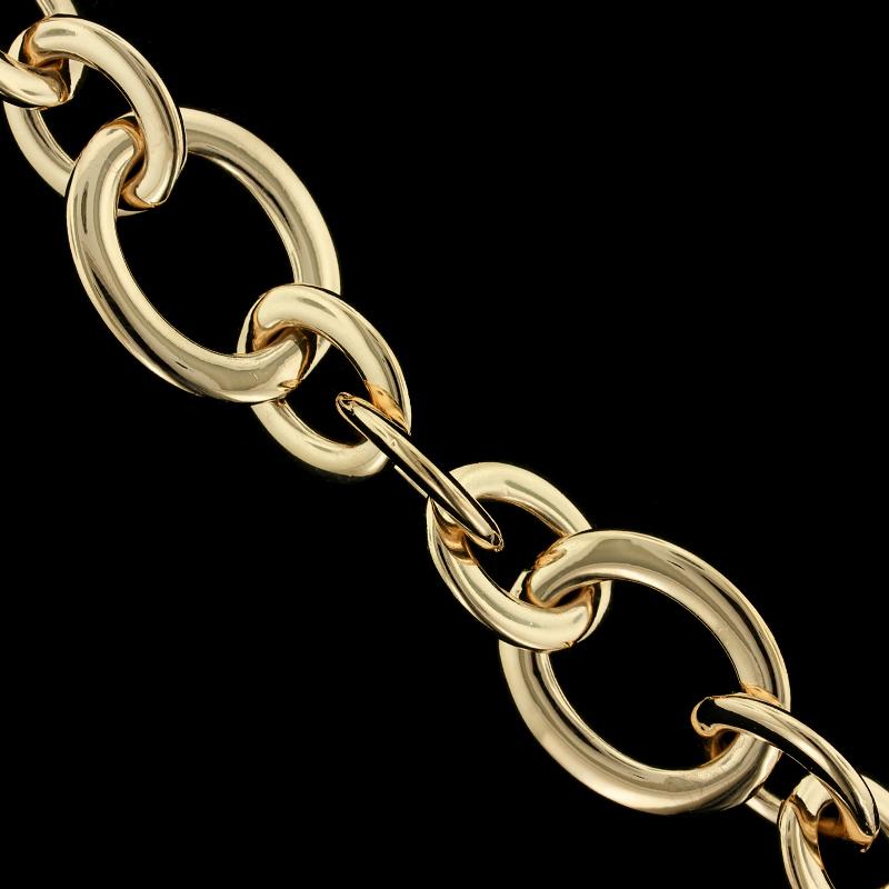 Women's or Men's Roberto Coin 18 Karat Yellow Gold Bracelet For Sale