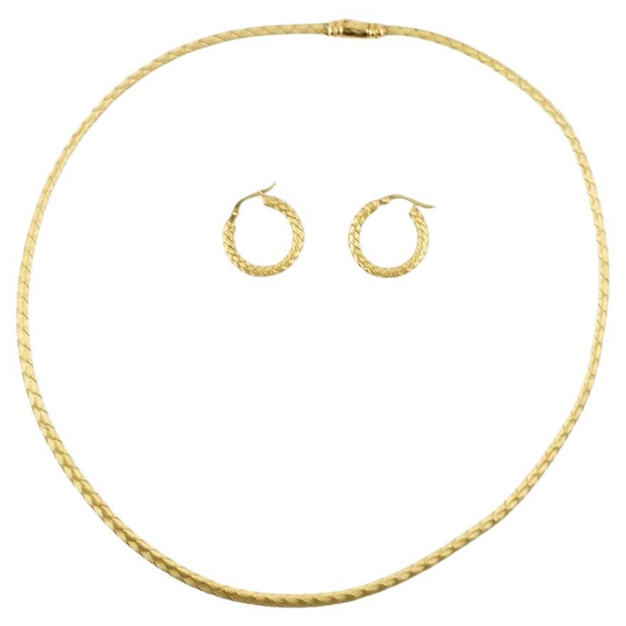 Roberto Coin Collana e orecchini intrecciati in oro giallo 18K 29,65g Italia 1220V