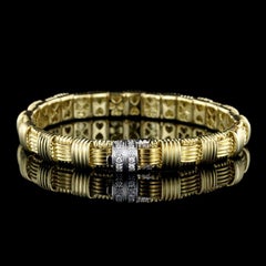 Roberto Coin 18 Karat Yellow Gold Diamond Appasionata Bracelet