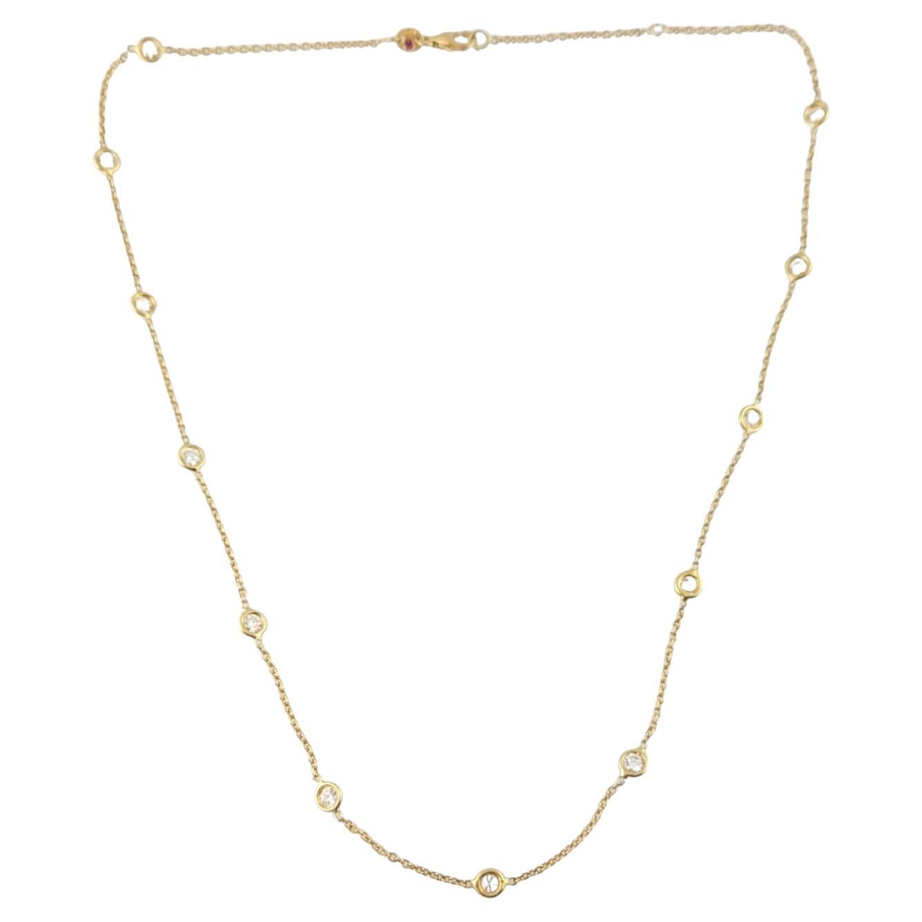 Roberto Coin 18K Yellow Gold Diamond by the Inch Chain Necklace