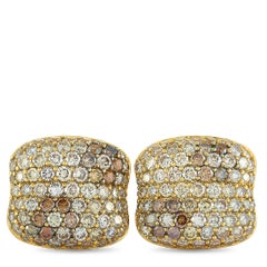 Roberto Coin 18 Karat Yellow Gold Diamond Cufflinks