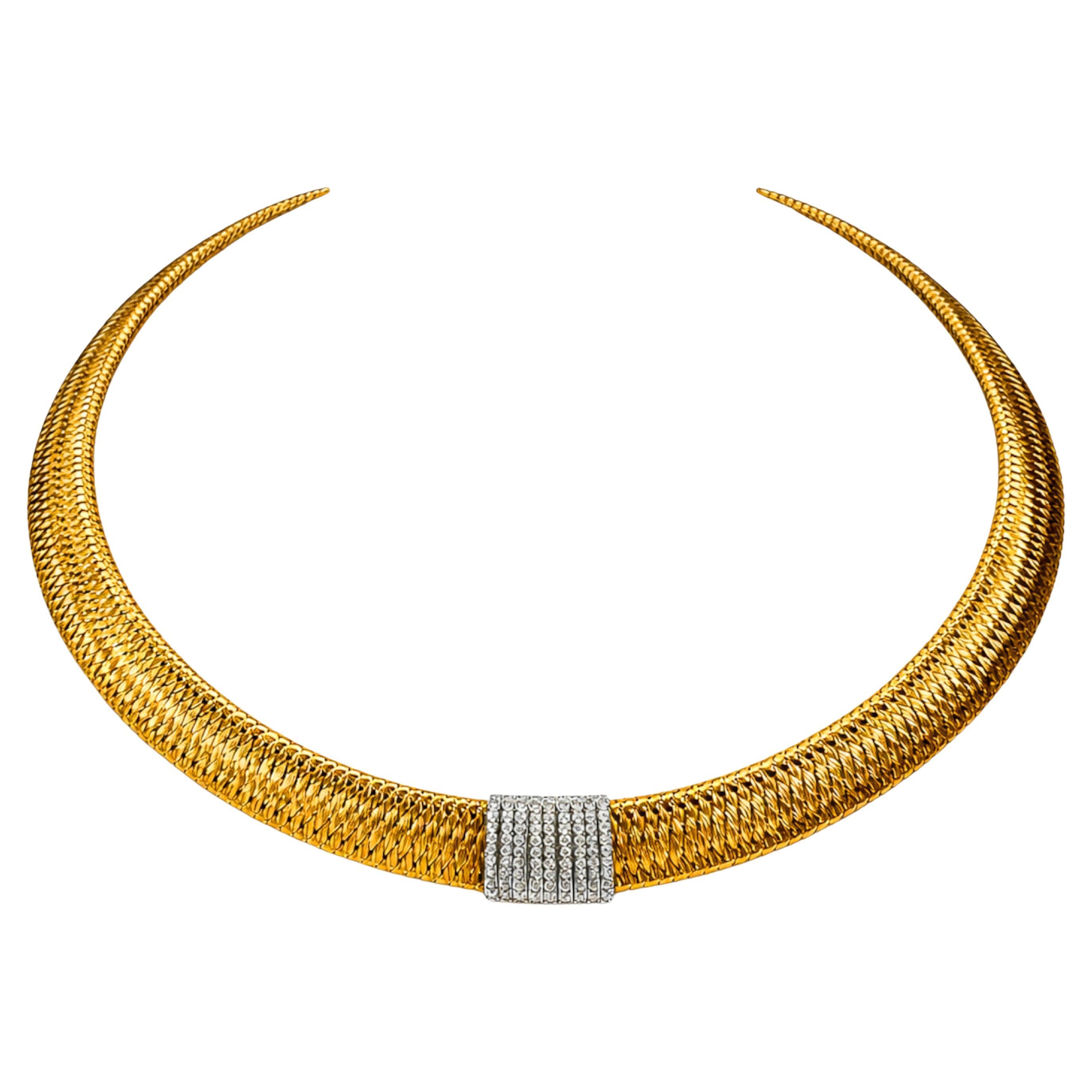 Roberto Coin Collar de Diamantes de Oro Amarillo de 18 K con Extensión