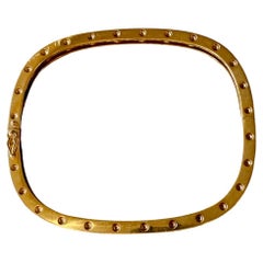 Roberto Coin 18k Yellow Gold Diamond Pois Moi Bangle Bracelet