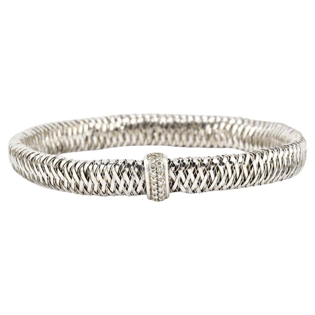 Roberto Coin 18K Yellow Gold Diamond Primavera Bracelet 16.39g RC Italy 1226VI