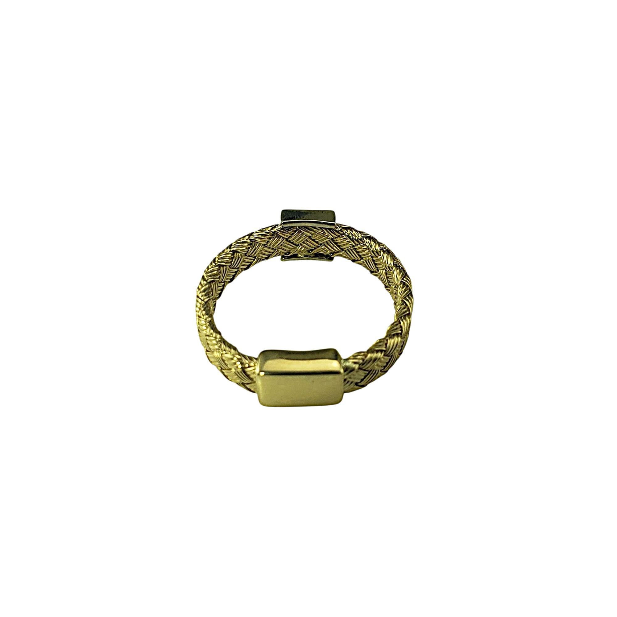 Women's Roberto Coin 18K Yellow Gold & Diamond Primavera Ring Size 4.75 #21966 For Sale