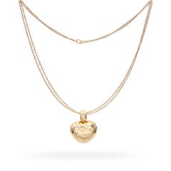 Roberto Coin 18k Yellow Gold Hammered Heart Pendant