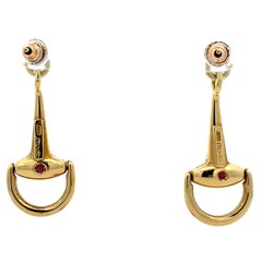 Roberto Coin 18K Yellow Gold Horsebit Drop Earrings