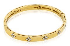 Roberto Coin 18k Yellow Gold Love in Verona Diamond Accent Bangle