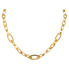 Roberto Coin 18K Yellow Gold Oval Link Necklace RC10-070626