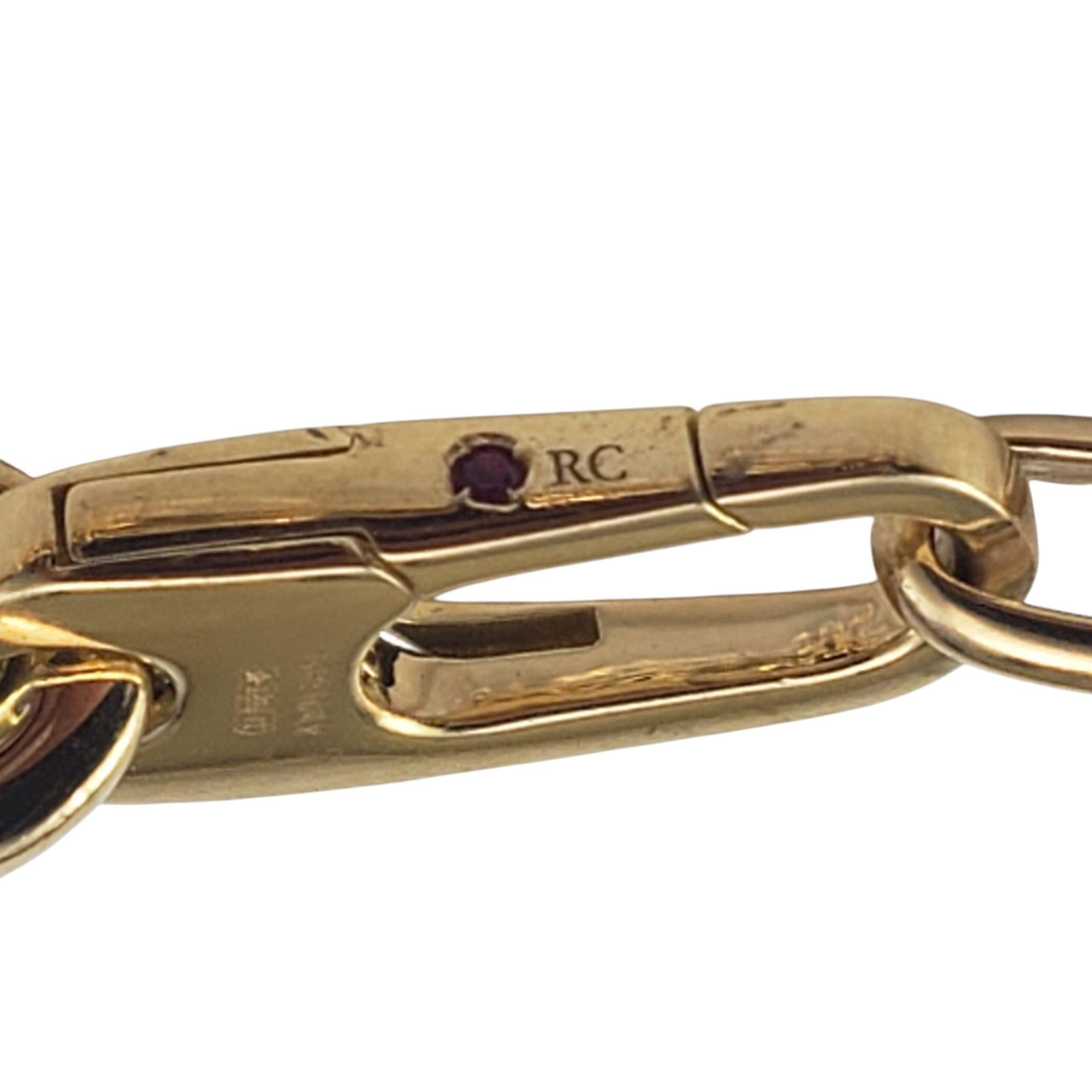 Roberto Coin 18K Yellow Gold Oval Link Paper Clip Necklace #21371 In Good Condition For Sale In Washington Depot, CT