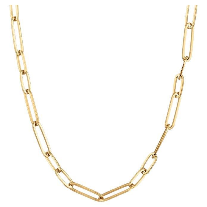 Roberto Coin 18K Yellow Gold Oval Paperclip Link Necklace 9151226AY180
