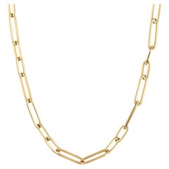 Roberto Coin Collier à maillons en forme de clip ovale en or jaune 18 carats 9151226AY180