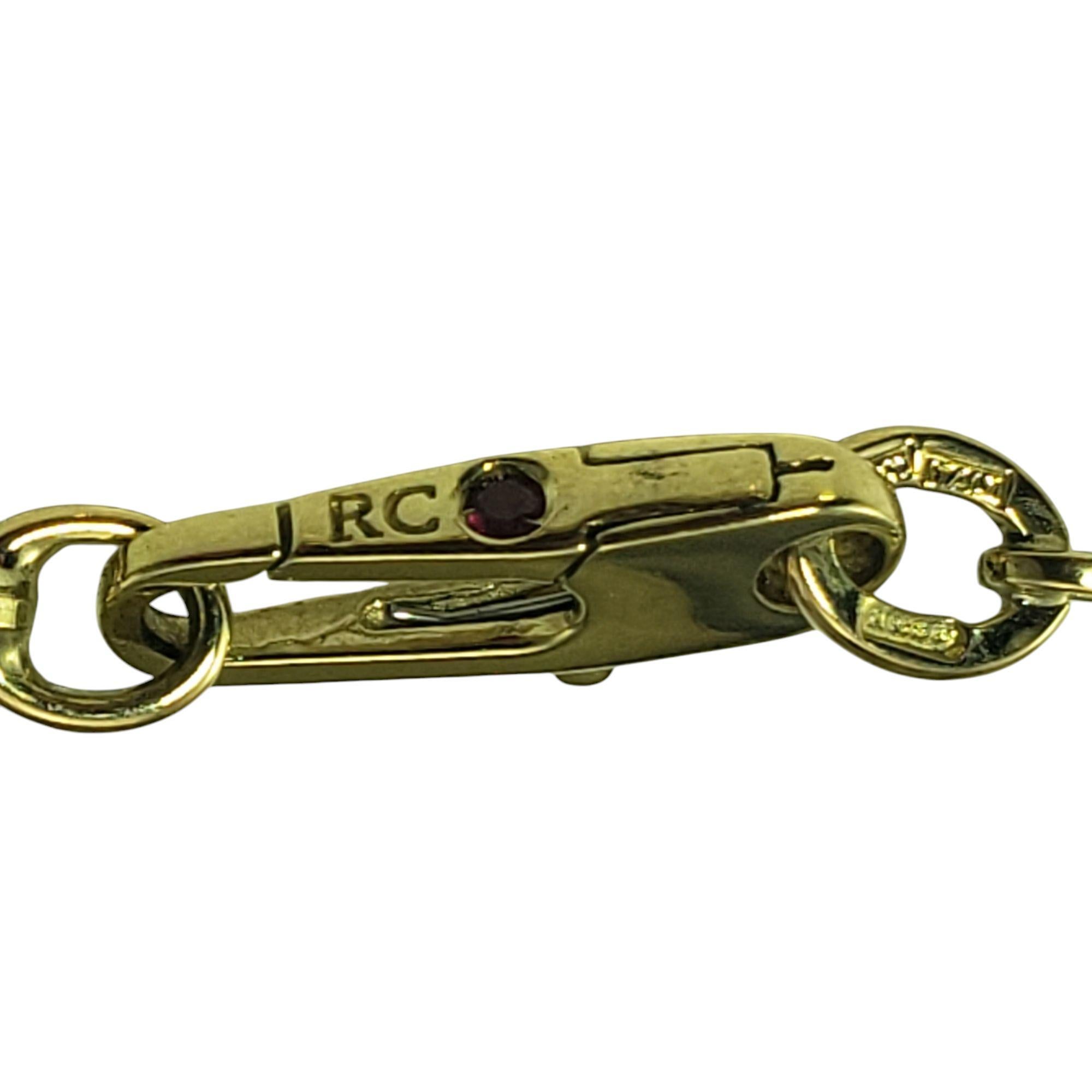 Roberto Coin 18K Gelbgold Papier Clip Kette Link Armband #21018 im Zustand „Gut“ im Angebot in Washington Depot, CT