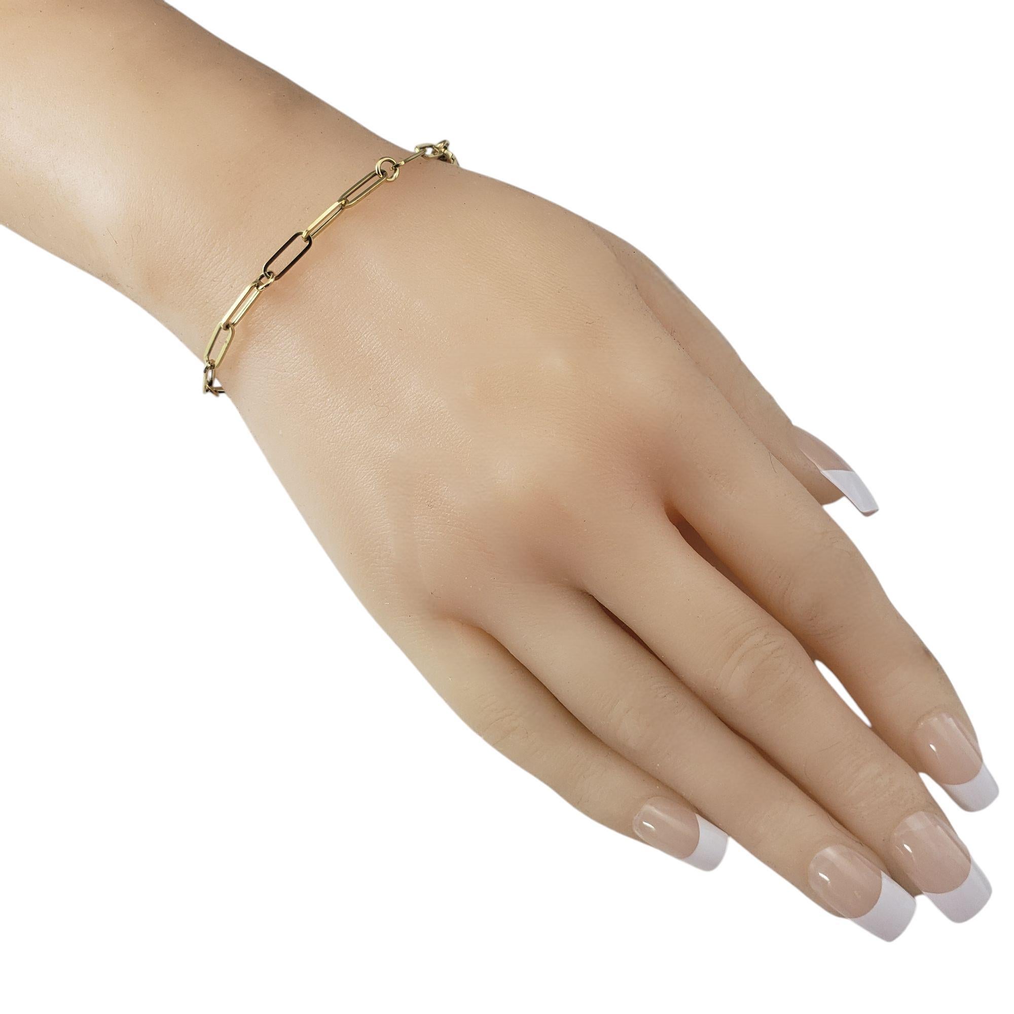Roberto Coin 18K Gelbgold Papier Clip Kette Link Armband #21018 im Angebot 1