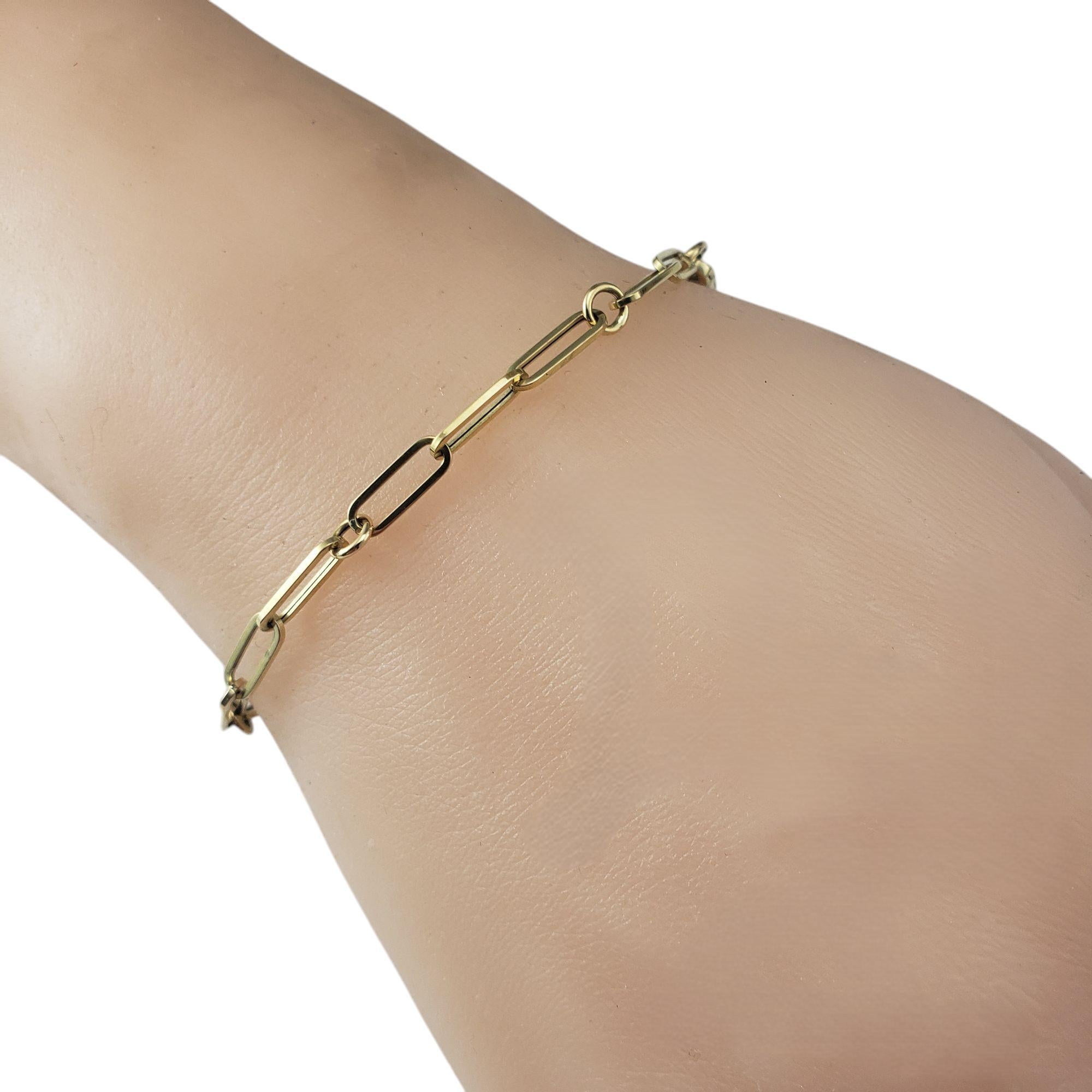 Roberto Coin 18K Gelbgold Papier Clip Kette Link Armband #21018 im Angebot 2