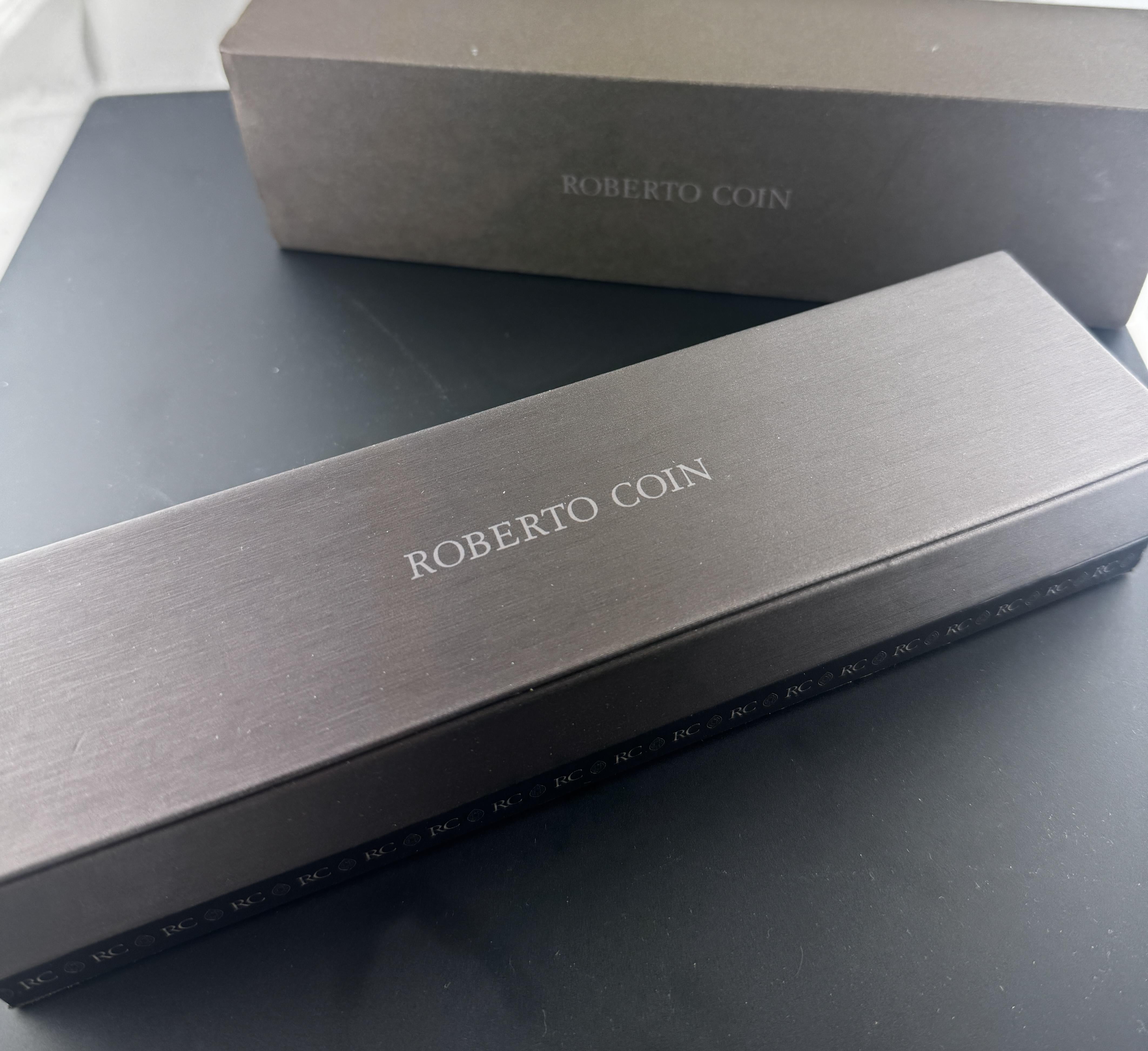 Roberto Coin 18K Gelbgold Büroklammer-Armband mit Box #22423 im Angebot 3