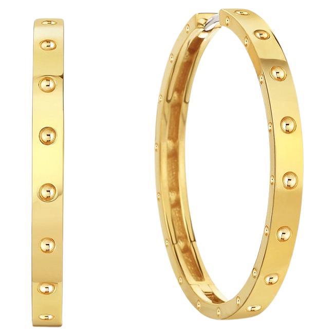 Roberto Coin 18k Yellow Gold Symphony Pois Moi Hoop Earrings 7771595AYER0