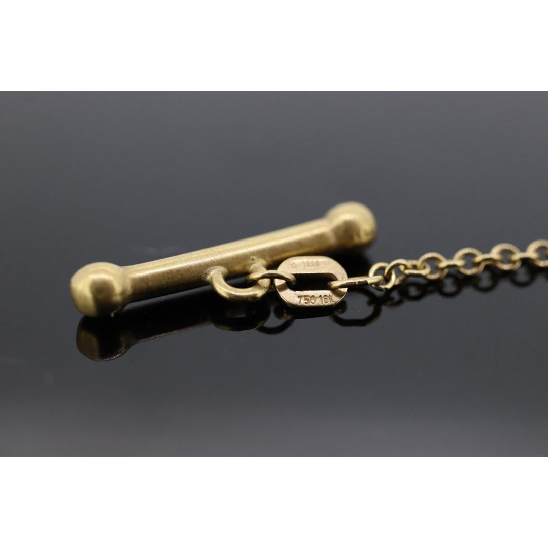 Roberto Coin 18k Yellow Gold Toggle Bracelet. Brushed Square Loop Link Bracelet. 3