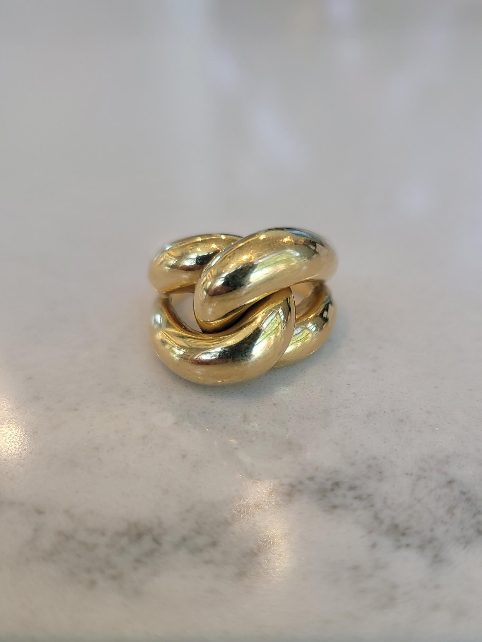 Roberto Coin 18 Karat Gelbgold Vintage Knotenring im Zustand „Gut“ im Angebot in Colorado Springs, CO