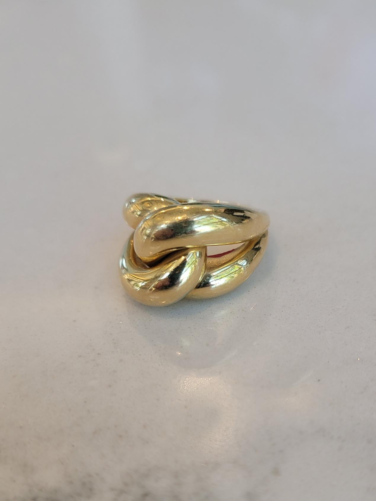 Roberto Coin 18 Karat Gelbgold Vintage Knotenring im Angebot 1