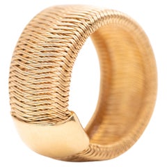 Roberto Coin Anello a fascia in oro giallo 18 carati Designer italiano di alta gioielleria