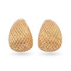 Roberto Coin Boucles d'oreilles en or jaune 18k de forme tressée