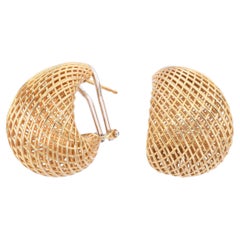 Roberto Coin Boucles d'oreilles en or jaune 18k de forme tressée