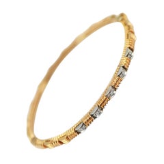 Roberto Coin 18 Karat Rose Gold and Diamond Bracelet 16.8 Grams
