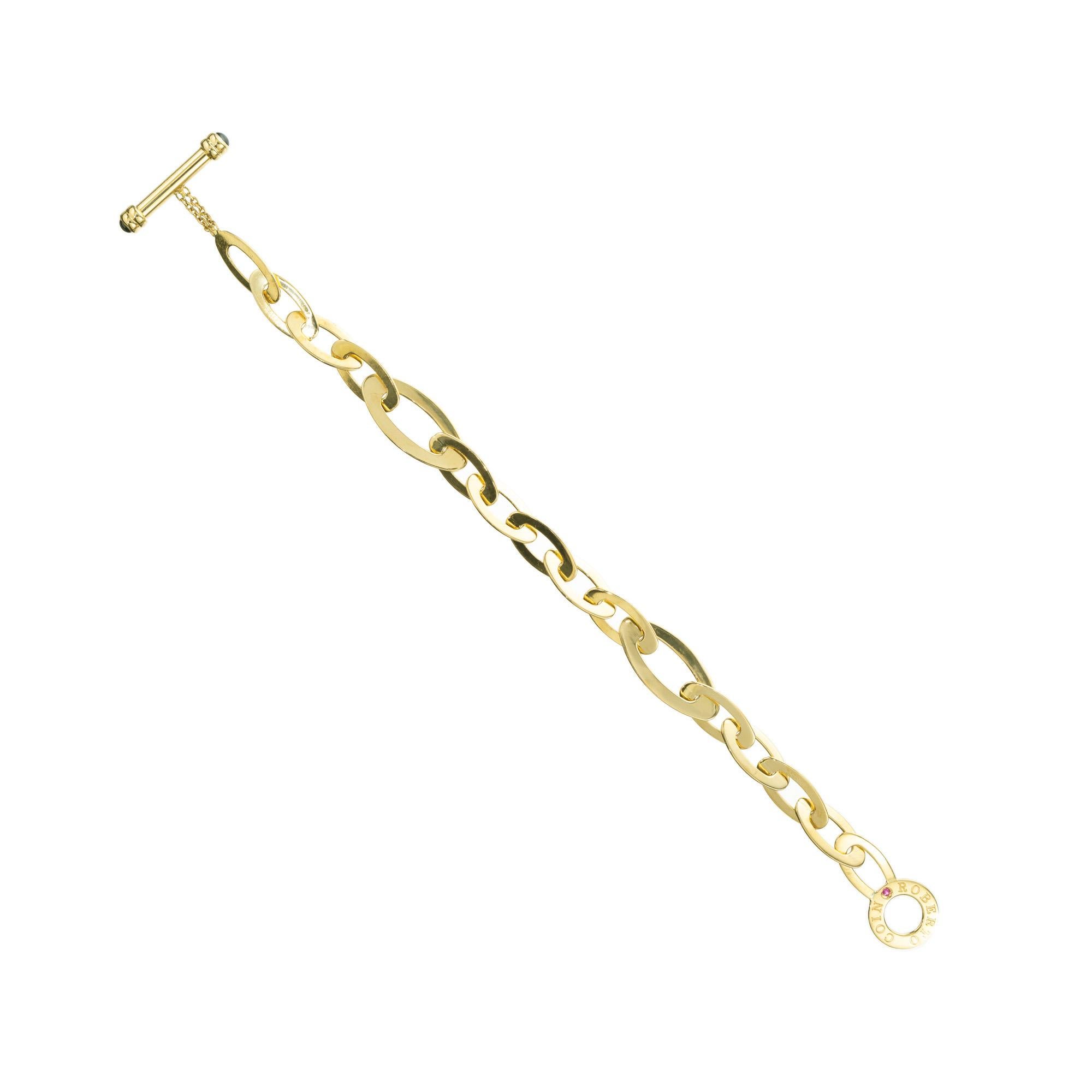 Roberto Coin .20 Carat Sapphire Ruby Yellow Gold Chic and Shine Bracelet  Bon état - En vente à Stamford, CT