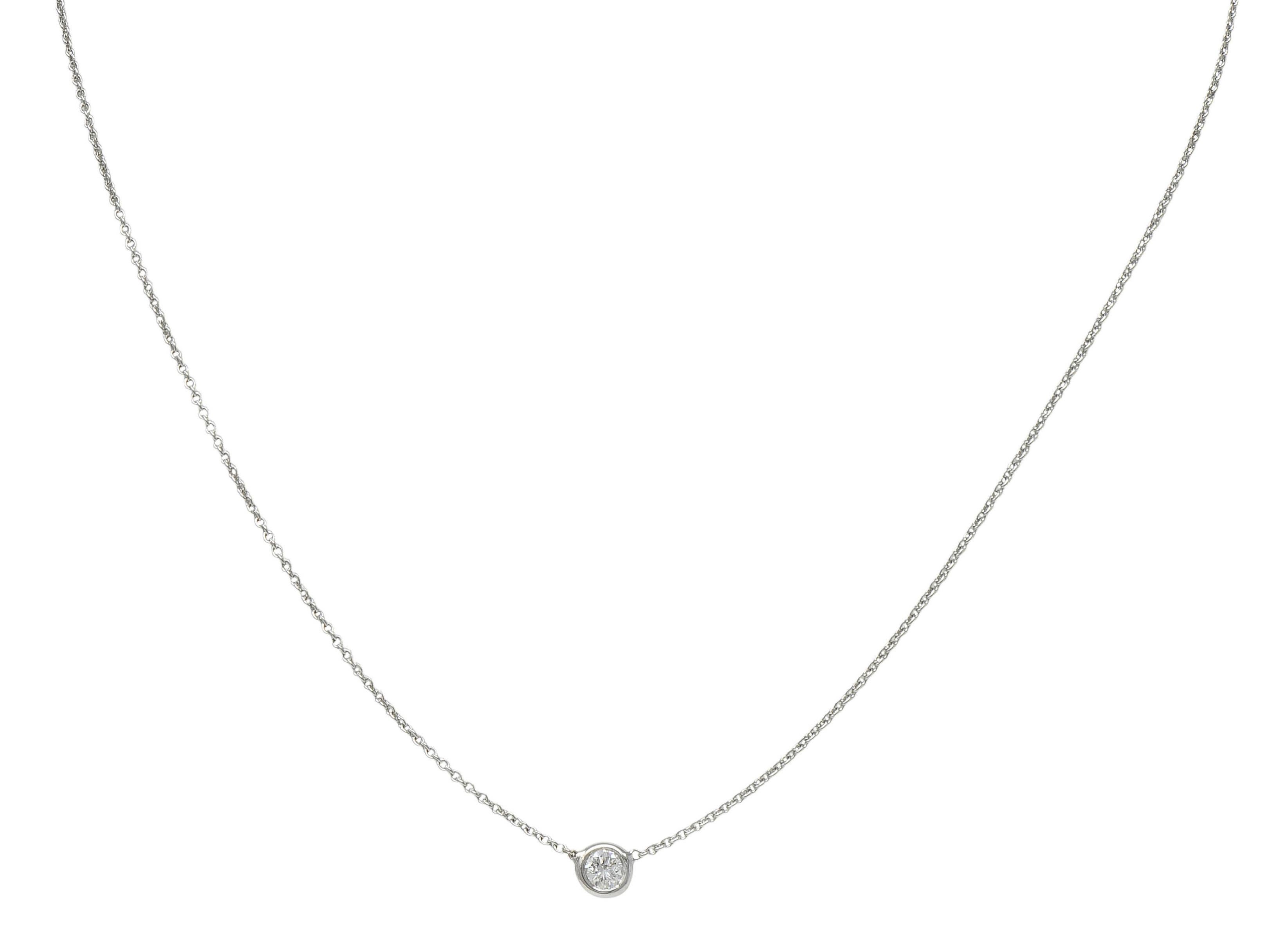 Roberto Coin 2000er Jahre Diamant-Rubin-Halskette aus 18 Karat Gold mit Diamanten von By The Inch im Angebot 5