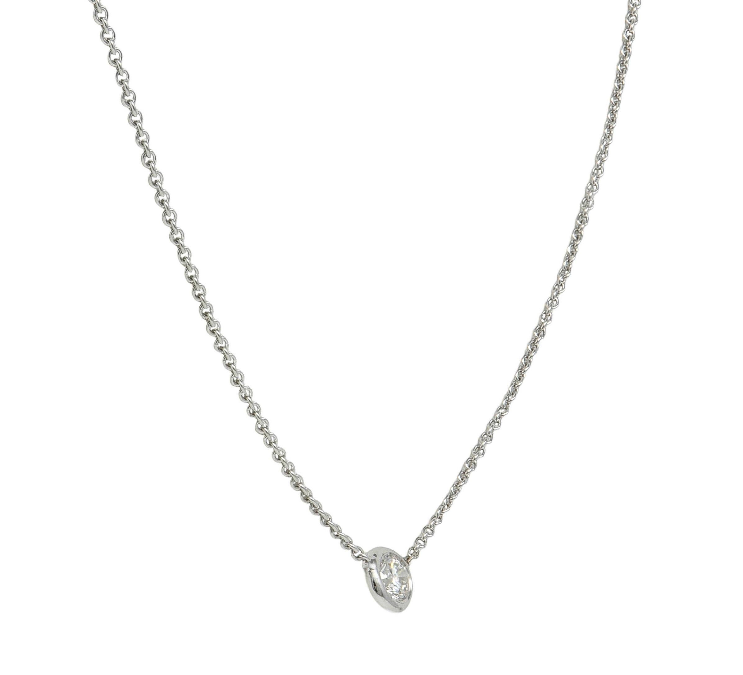 Roberto Coin 2000er Jahre Diamant-Rubin-Halskette aus 18 Karat Gold mit Diamanten von By The Inch im Angebot 1