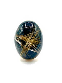 Roberto Coin Bague cocktail en or rose et quartz rutile