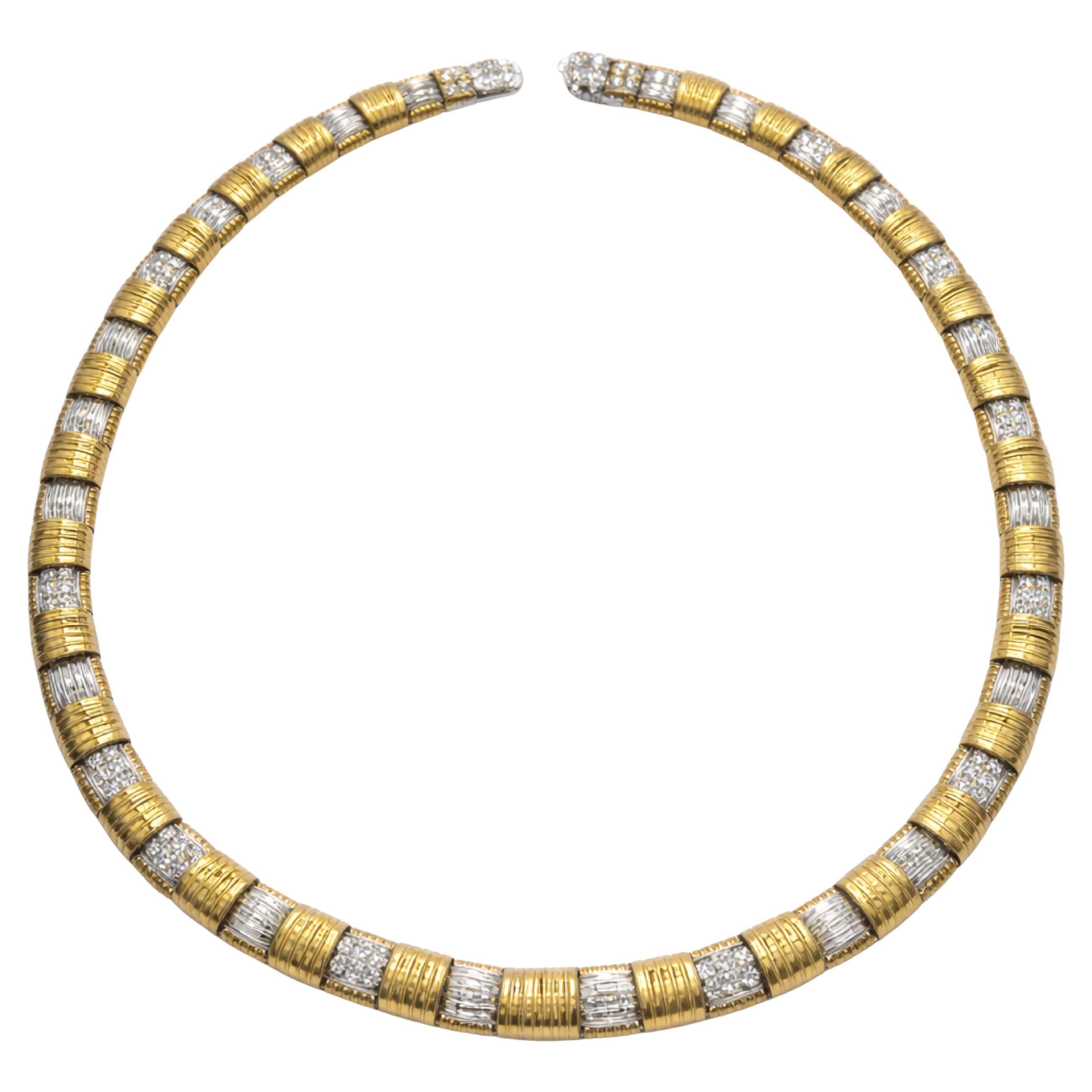 Roberto Coin Collar Estación de Diamantes de Oro Amarillo de 18 quilates y 2,50 quilates