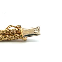 Roberto Coin Pulsera tejida de oro amarillo de 18 quilates con 2,50 quilates de diamantes