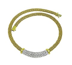 Roberto Coin 4.00ct Diamond 18k Gold Necklace