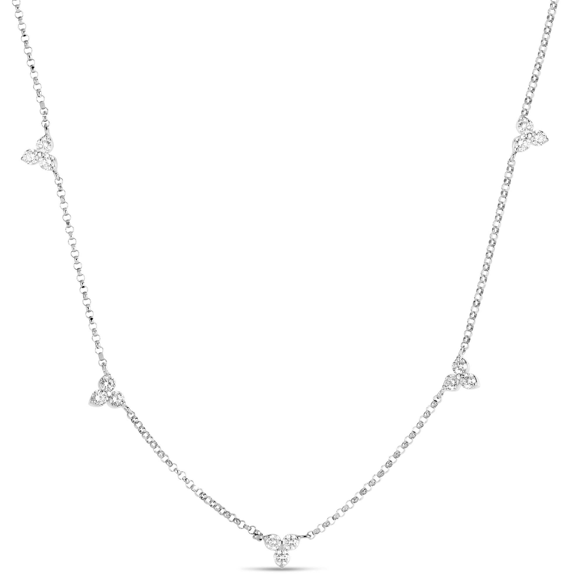 18k white gold necklace