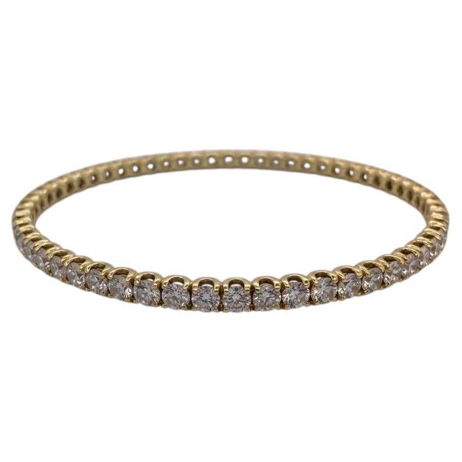 Pulsera tipo brazalete «Eternity» de Roberto Coin, de oro amarillo de 18 quilates con diamantes de 8 quilates en venta