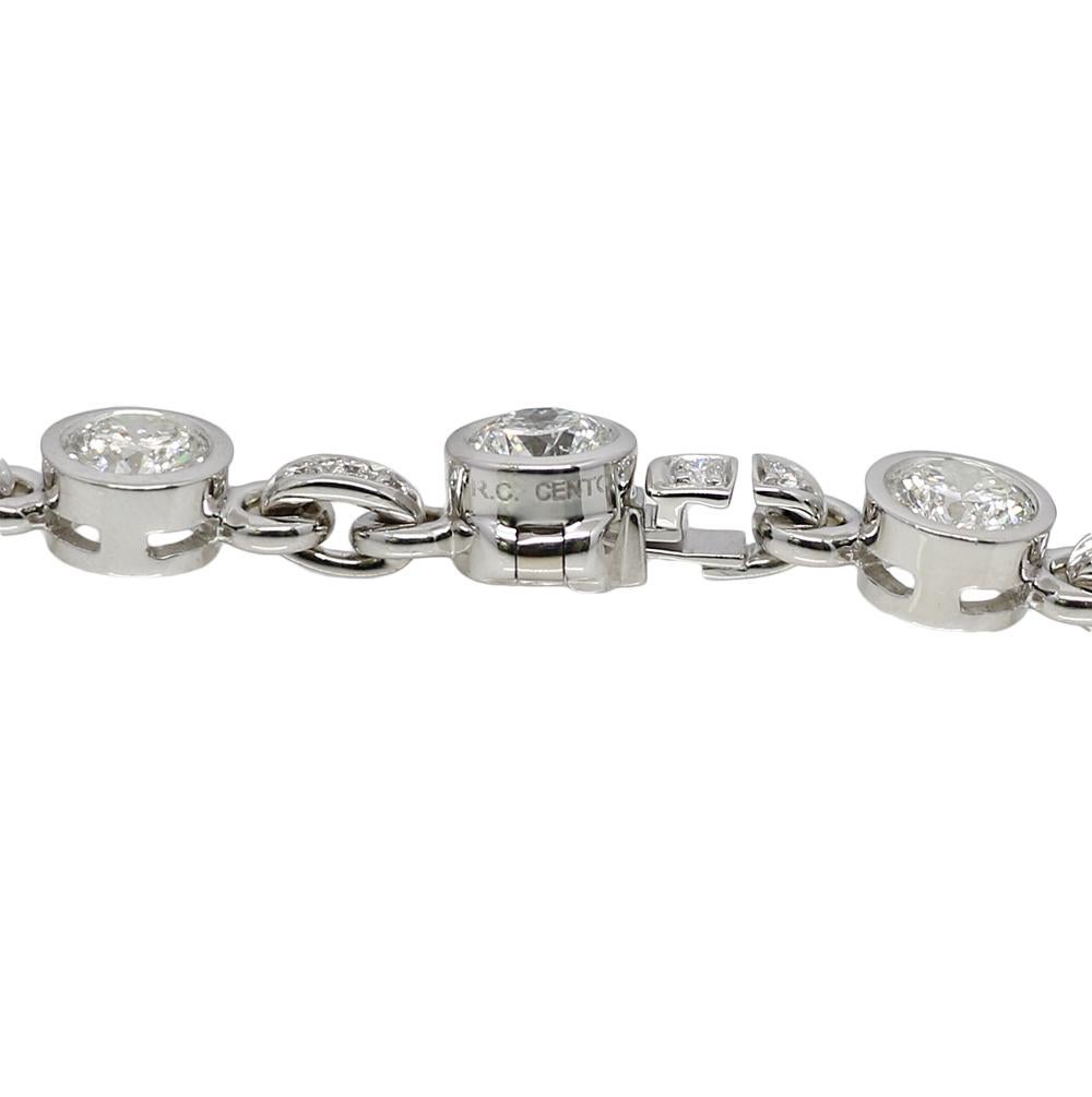 Roberto Coin Amuleto Cento Diamond Necklace with 23.08 Carat H, VS1-VS2 In Excellent Condition For Sale In Naples, FL