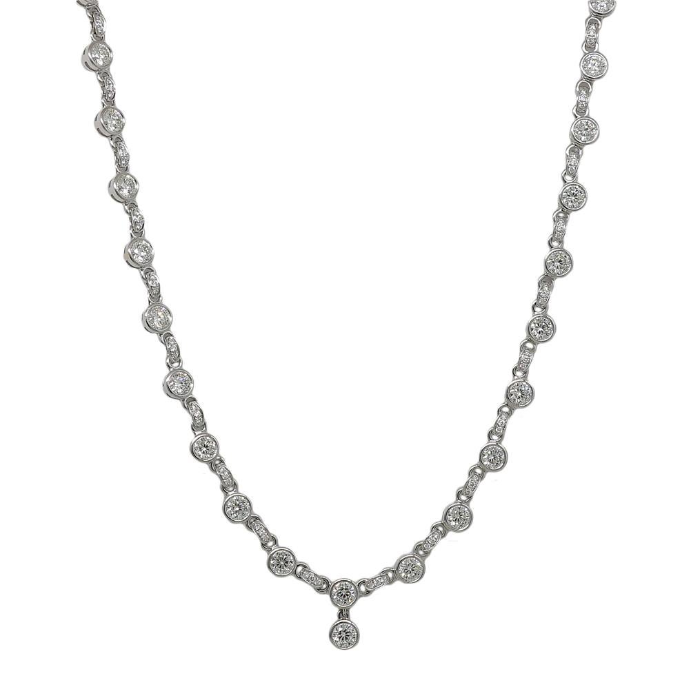 Roberto Coin Amuleto Cento Diamond Necklace with 23.08 Carat H, VS1-VS2 For Sale