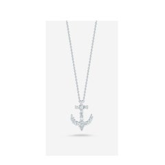 Roberto Coin Anchor Pendent with Diamonds 001629AWCHX0