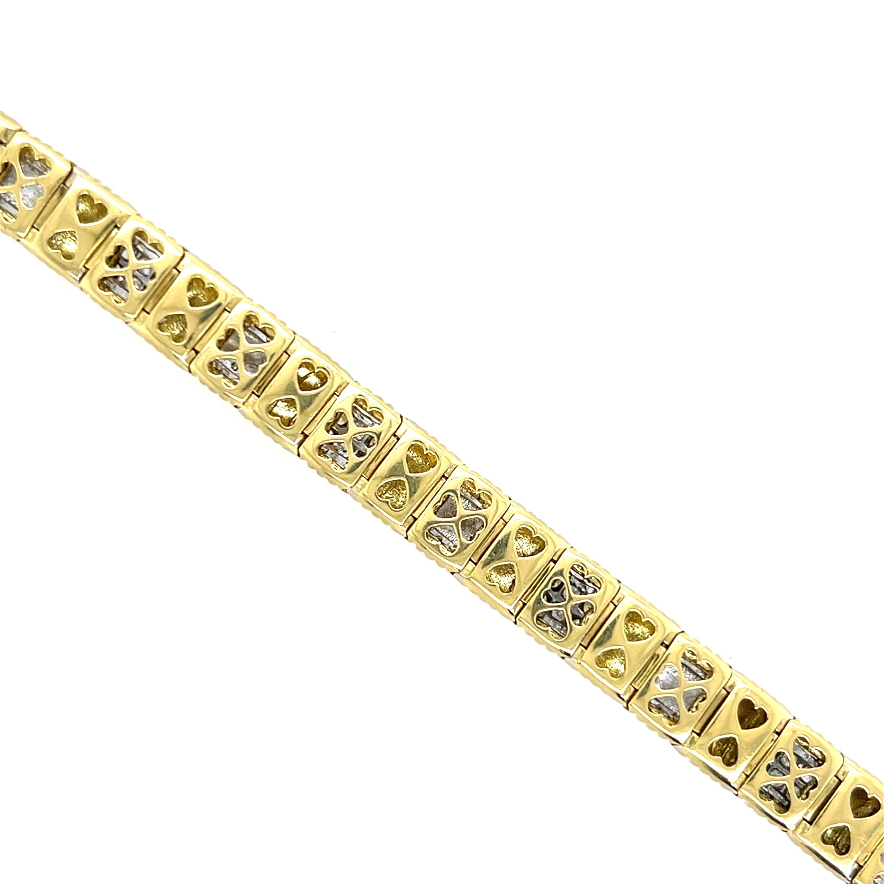 Roberto Coin Appassionata 1.43tcw Diamond and 18k Two Tone Gold Link Bracelet 4
