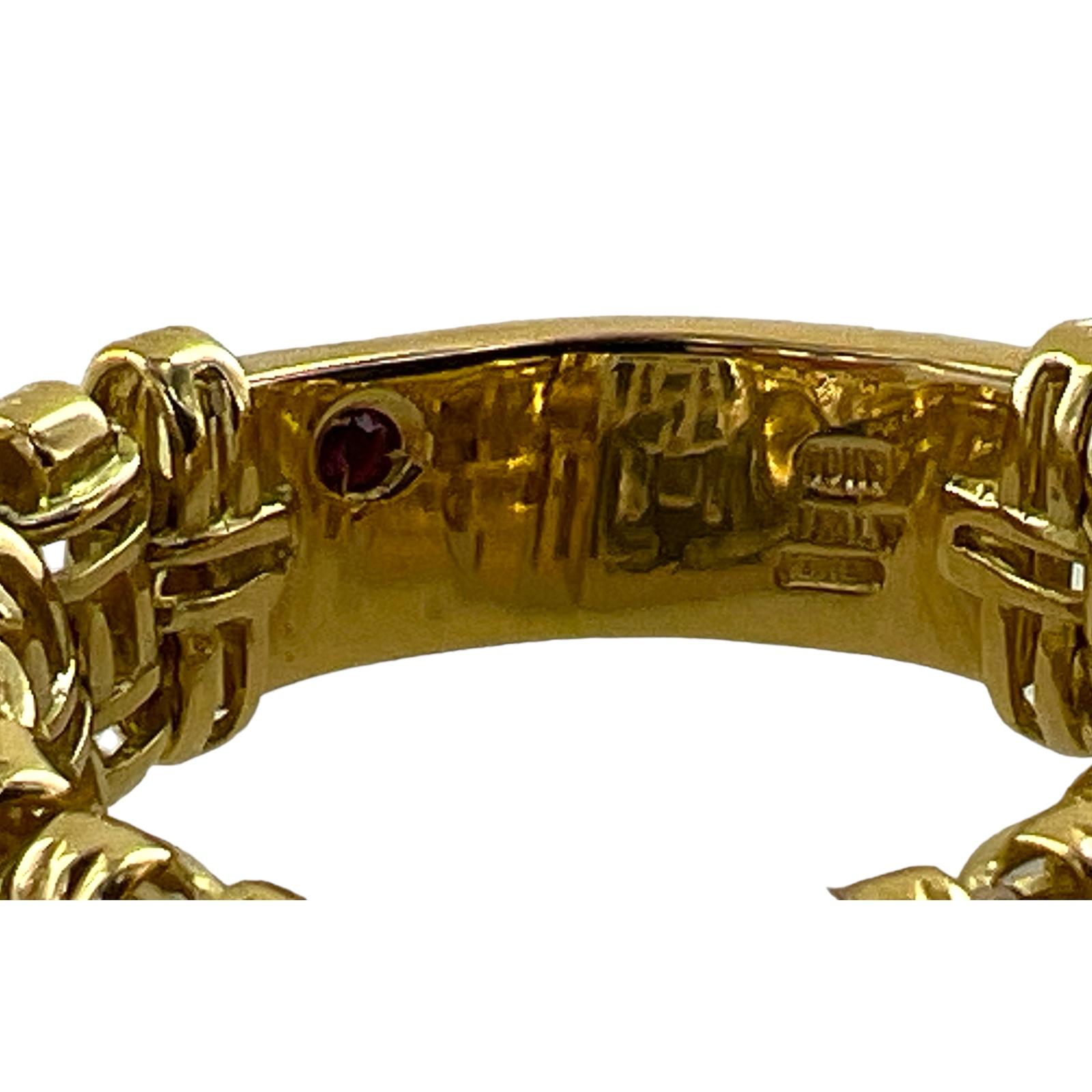 Roberto Coin Appassionata 18 Karat Gelbgold Diamant-Ring Größe 7,5 im Zustand „Hervorragend“ in Boca Raton, FL
