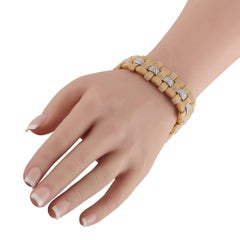 Roberto Coin Appassionata 18K Rose Gold 2.0ct Diamond Woven Bracelet RC20-061926
