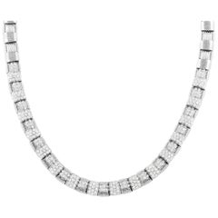 Roberto Coin Appassionata 18k White Gold 7.00 Ct Diamond Necklace