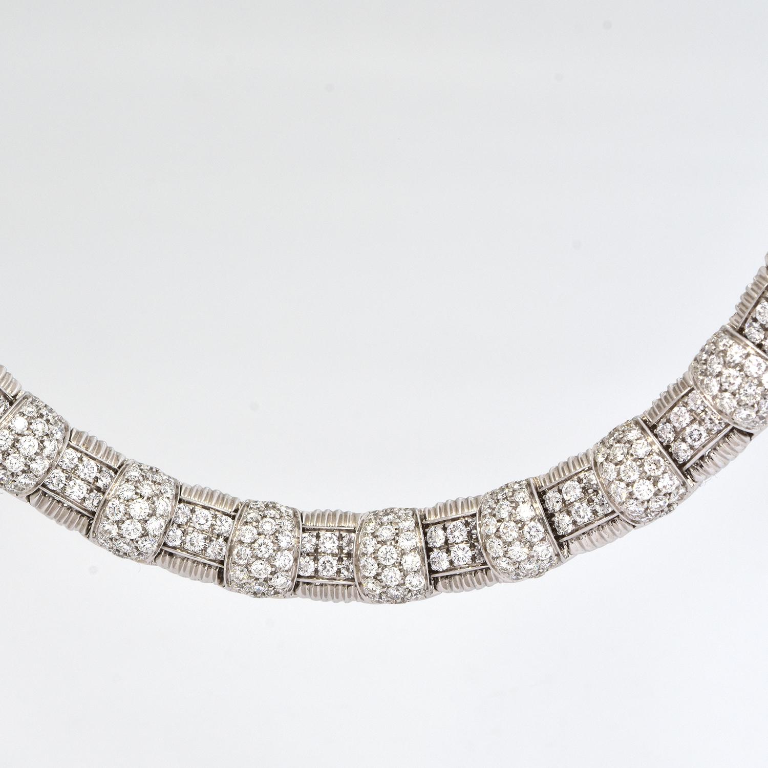 Roberto Coin Appassionata 18 Karat White Gold Diamond Necklace 1
