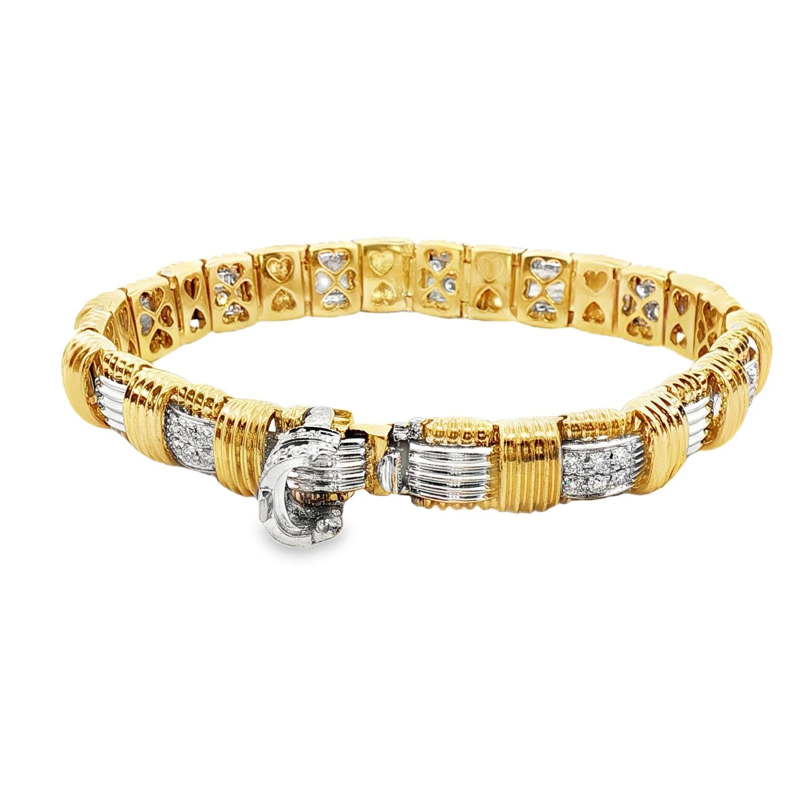 Roberto Coin Pulsera Appassionata Diamante Oro 18 Kilates Dos Tonos Link en venta 1