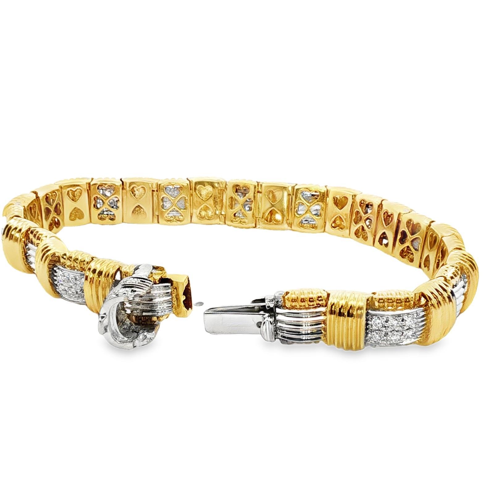 Roberto Coin Pulsera Appassionata Diamante Oro 18 Kilates Dos Tonos Link en venta 2