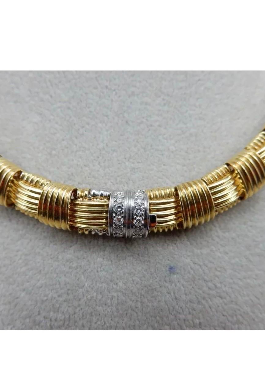 Roberto Coin Appassionata Diamond Bracelet in 18 Karat Yellow Gold 4